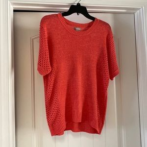 Light weight pretty orange chicos sweater. Size 1/M.